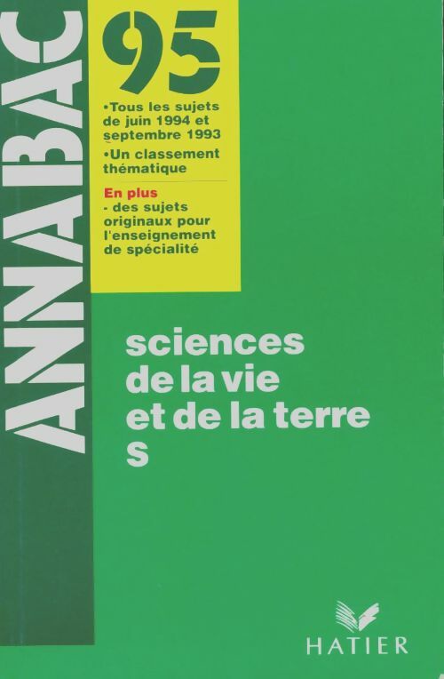 Sciences de la vie et de la terre : Terminale S 1995 - Inconnu -  Annabac - Livre