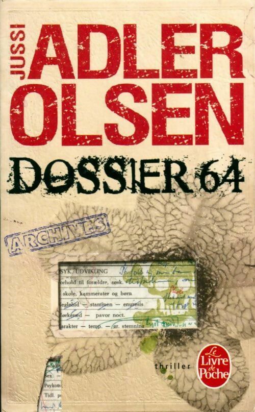 Livrenpoche : Dossier 64 - Jussi Adler-Olsen - Livre