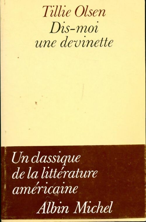 Livrenpoche : Dis-moi une devinette ! - Tillie Olsen - Livre