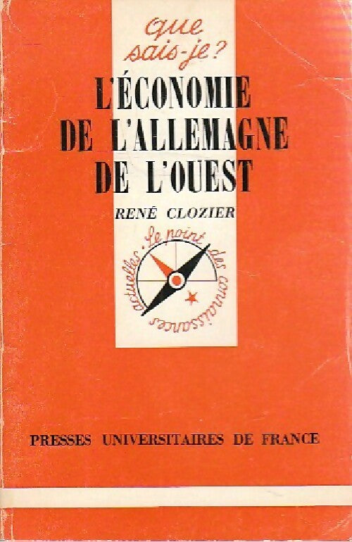 Livrenpoche : L'économie de l'Allemagne de l'ouest - René Clozier - Livre