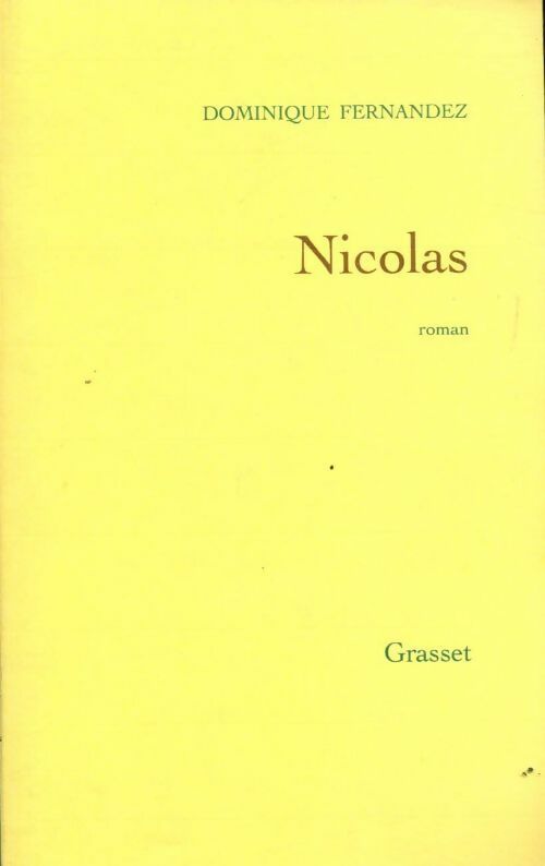 Livrenpoche : Nicolas - Dominique Fernandez - Livre