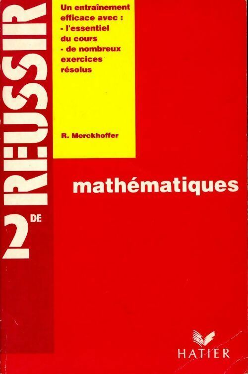 Livrenpoche : Mathématiques Seconde - René Merckhoffer - Livre