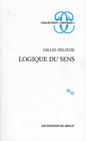 Livrenpoche : Logique du sens - Gilles Deleuze - Livre