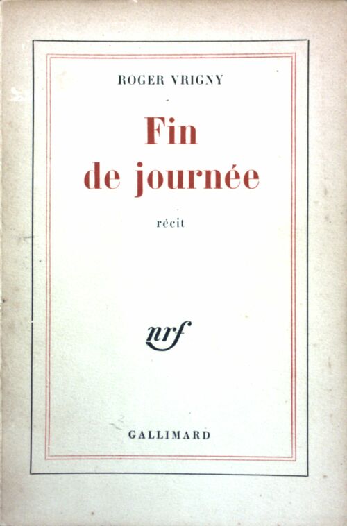 Livrenpoche : Fin de journée - Roger Vrigny - Livre