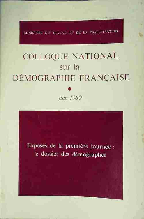 Livrenpoche : Colloque national sur la démographie française - Collectif - Livre