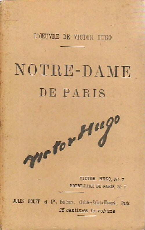 Livrenpoche : Notre Dame de Paris Tome VII - Victor Hugo - Livre