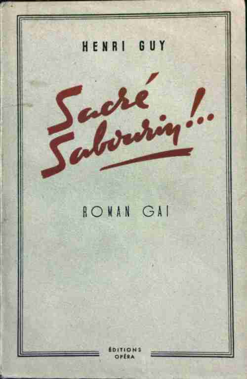 Livrenpoche : Sacré Sabourin !.. - Henri Guy - Livre