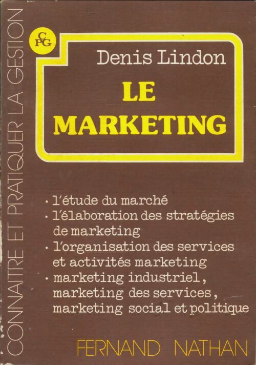 Livrenpoche : Le marketing - Denis Lindon - Livre