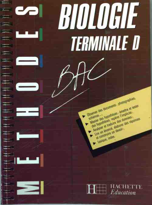Livrenpoche : Biologie Terminale D - Michèle Quenardel - Livre