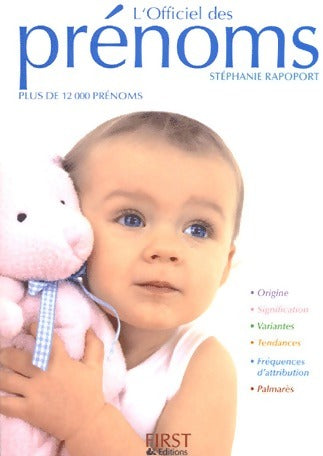 L'officiel des prénoms 2009 - Stéphanie Rapoport -  First GF - Livre