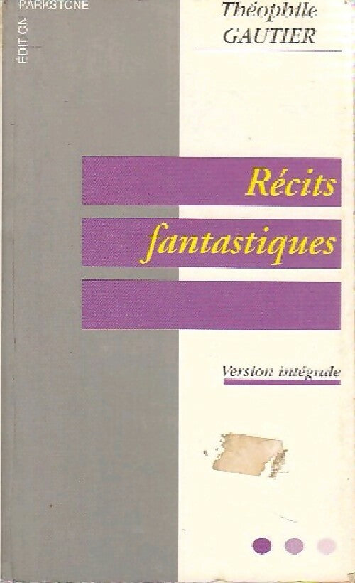 Livrenpoche : Récits fantastiques - Théophile Gautier - Livre