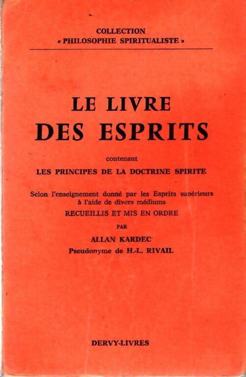 Livrenpoche : Le livre des esprits - Allan Kardec - Livre