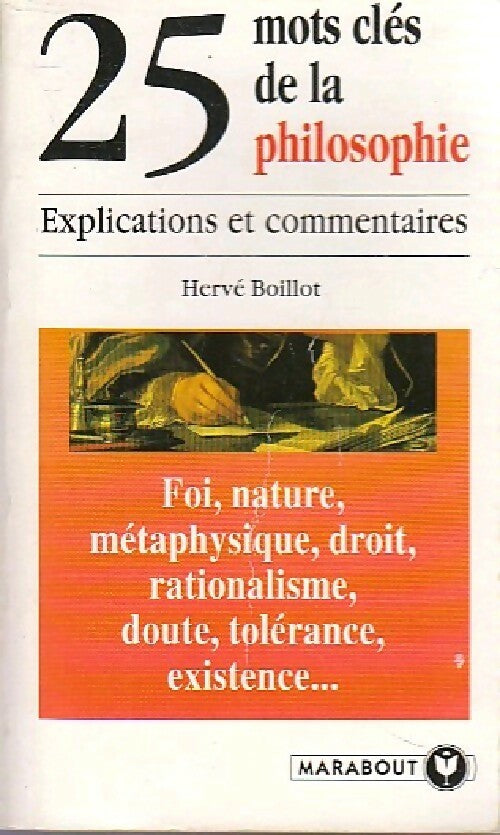 Livrenpoche : 25 Mots clés de la philosophie - Hervé Boillot - Livre