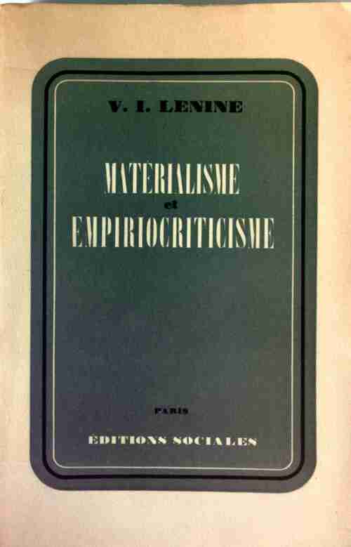 Livrenpoche : Matérialisme et empiriocriticisme - Vladimir Illitch Lénine - Livre