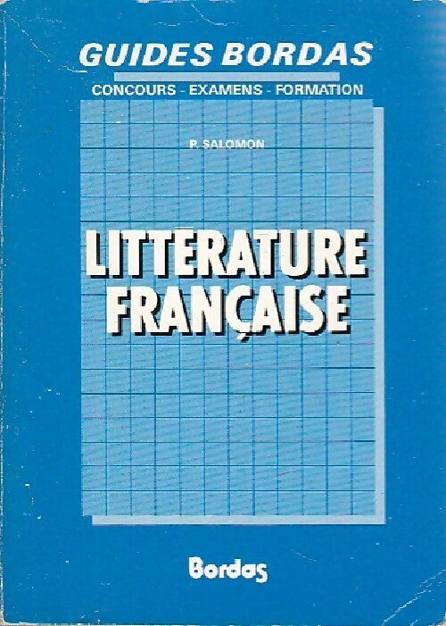 Livrenpoche : Littérature française - P Salomon - Livre