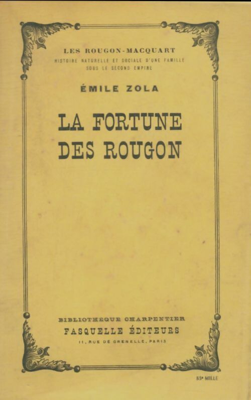 Livrenpoche : La fortune des Rougon - Emile Zola - Livre