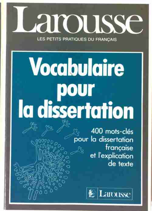 Vocabulaire pour la dissertation - Evelyne Amon - Livre