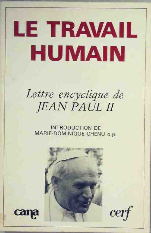 Livrenpoche : Le travail humain - Jean-Paul II - Livre