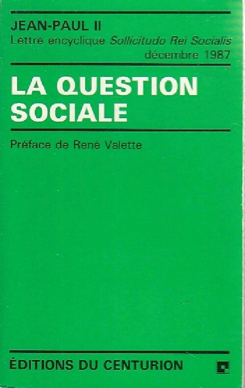 Livrenpoche : La question sociale - Jean-Paul II - Livre