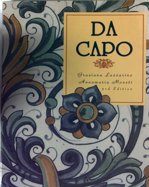 Livrenpoche : Da Capo. An Italian Review Grammar - Graziana Lazzarino - Livre