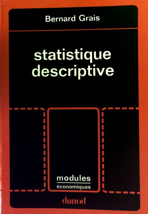 Livrenpoche : Statistique descriptive - Bernard Grais - Livre