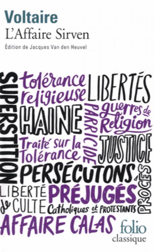 L'affaire Sirven - Voltaire - Livre
