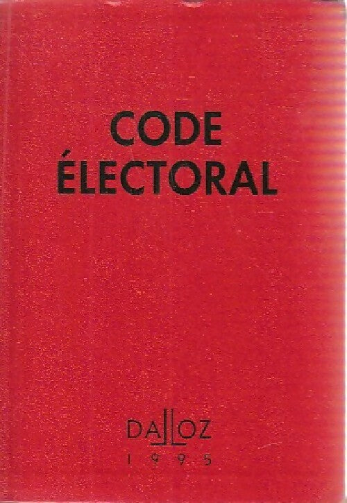 Livrenpoche : Code électoral 1995 - Inconnu - Livre