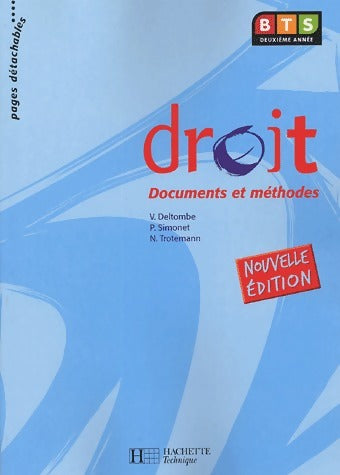 Livrenpoche : Droit BTS 2ème année - Véronique Deltombe - Livre