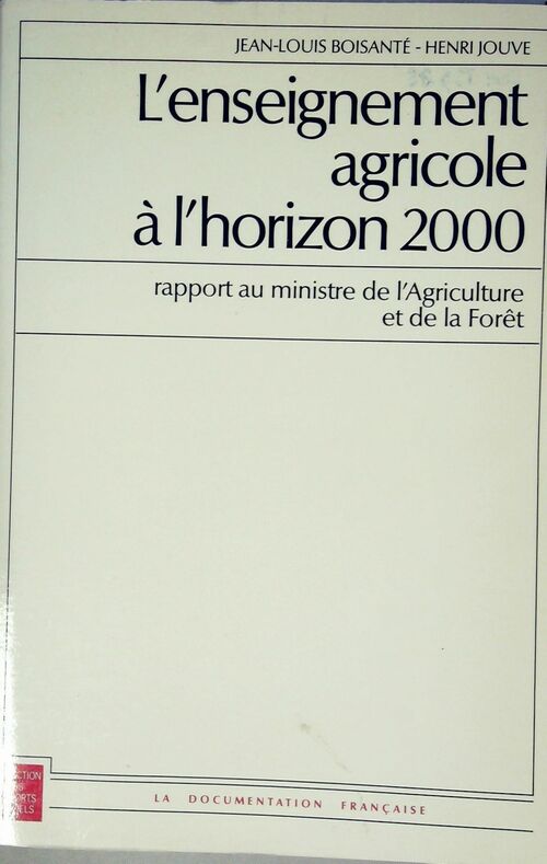 Livrenpoche : Enseignement agricole à l'horizon 2000 - Jean-Louis Boisanté - Livre