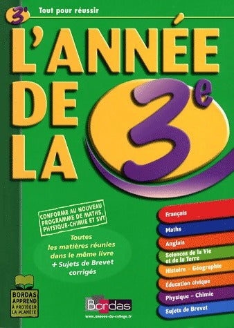 Livrenpoche : L'année de la 3e - L'Année De Bordas - Livre