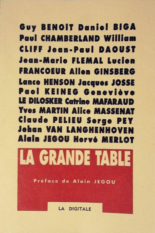 Livrenpoche : La grande table - Collectif - Livre