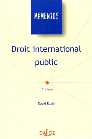 Livrenpoche : Droit international public - Collectif - Livre