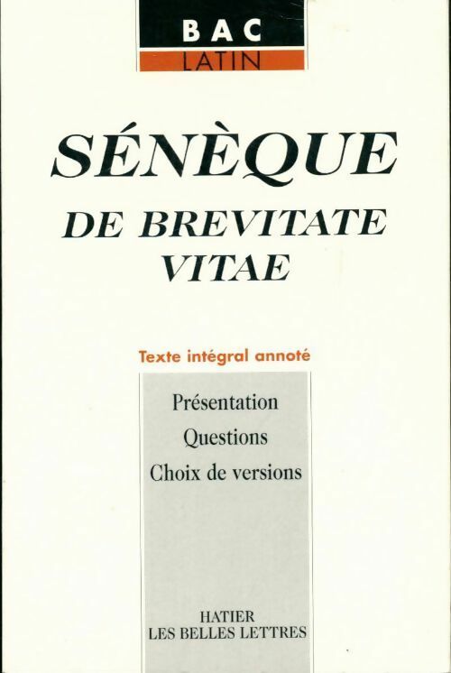 Livrenpoche : De brevitate vitae - Pierre Flobert - Livre