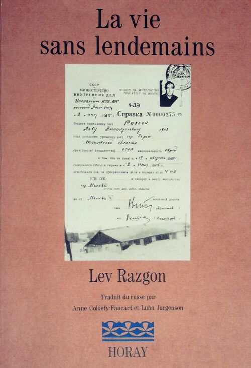 Livrenpoche : La vie sans lendemains - Lev Razgon - Livre