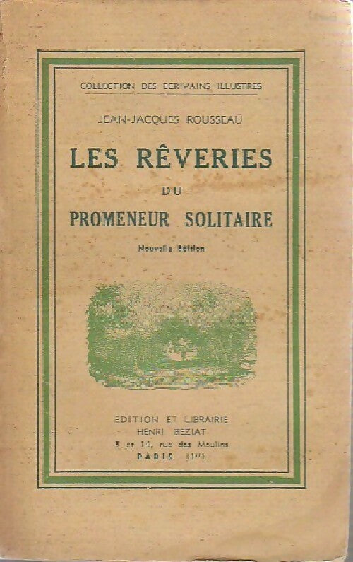 Livrenpoche : Les rêveries du promeneur solitaire - Jean-Jacques Rousseau - Livre