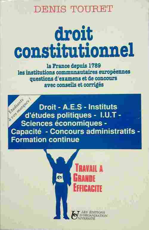 Livrenpoche : Droit constitutionnel - Denis Touret - Livre