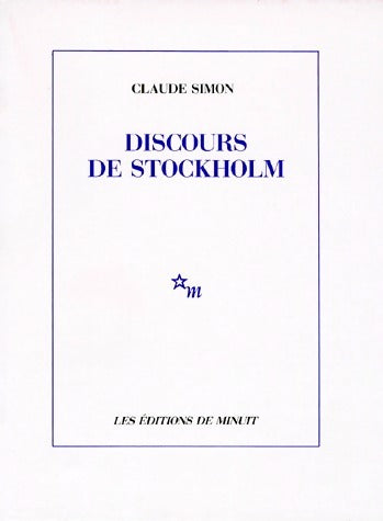Livrenpoche : Discours de Stockholm - Claude Simon - Livre