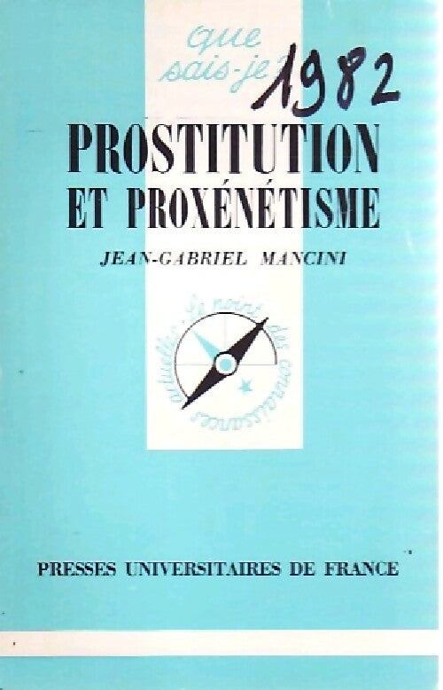 Livrenpoche : Prostitution et proxénétisme - Jean-Gabriel Mancini - Livre