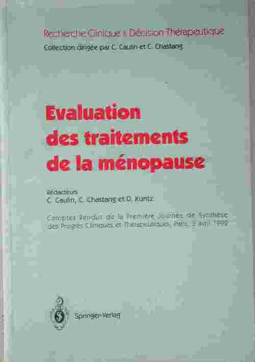 Livrenpoche : Evaluation des traitements de la ménopause - C. Caulin - Livre