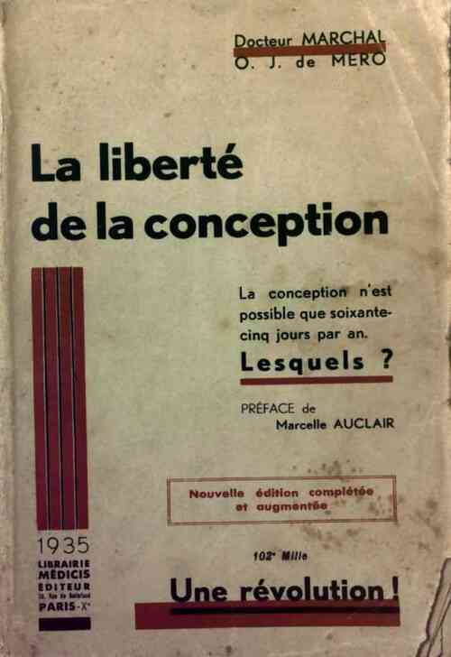 Livrenpoche : La liberté de la conception - A. Marchal - Livre
