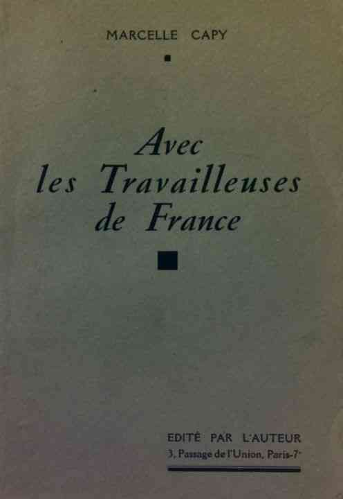 Livrenpoche : Avec les travailleuses de France - Marcelle Capy - Livre
