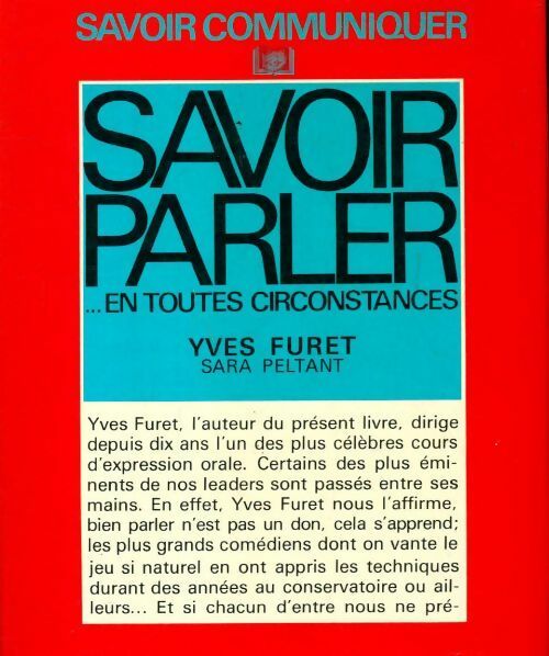 Livrenpoche : Savoir parler en toutes circonstances - Yves Furet - Livre