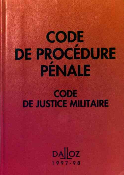 Livrenpoche : Code de procédure pénale. Code de justice militaire 1997-98 - Inconnu - Livre