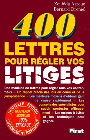 Livrenpoche : 400 modèles de lettres pour régler vos litiges - Zoubida Azzouz - Livre