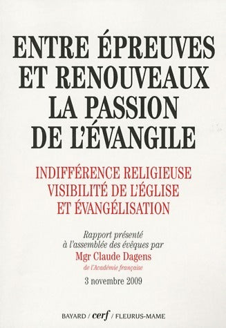 Livrenpoche : Entre épreuves et renouveaux - Mgr Claude Dagens - Livre