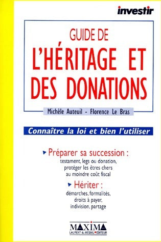 Livrenpoche : Guide de l'héritage et des donations - Michèle Auteuil - Livre