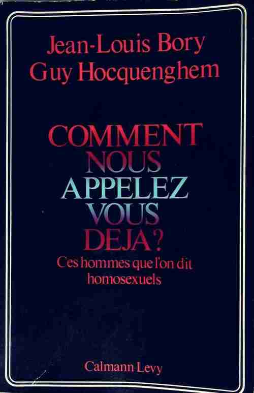 Livrenpoche : Comment nous appelez-vous déjà ? - Guy Hocquenghem - Livre