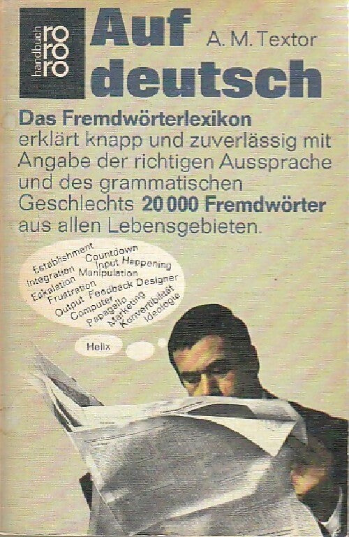 Livrenpoche : Auf deutsch. Das Fremdwörterlexikon - A.M. Textor - Livre