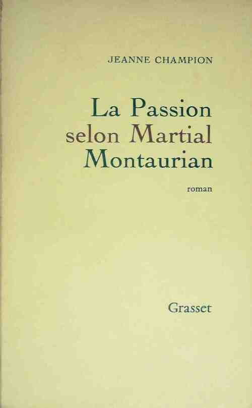 Livrenpoche : La passion selon saint Martial Montaurian - Jeanne Champion - Livre
