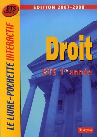 Livrenpoche : Droit BTS 1ère année 2007-2008 - Philippe Idelovici - Livre